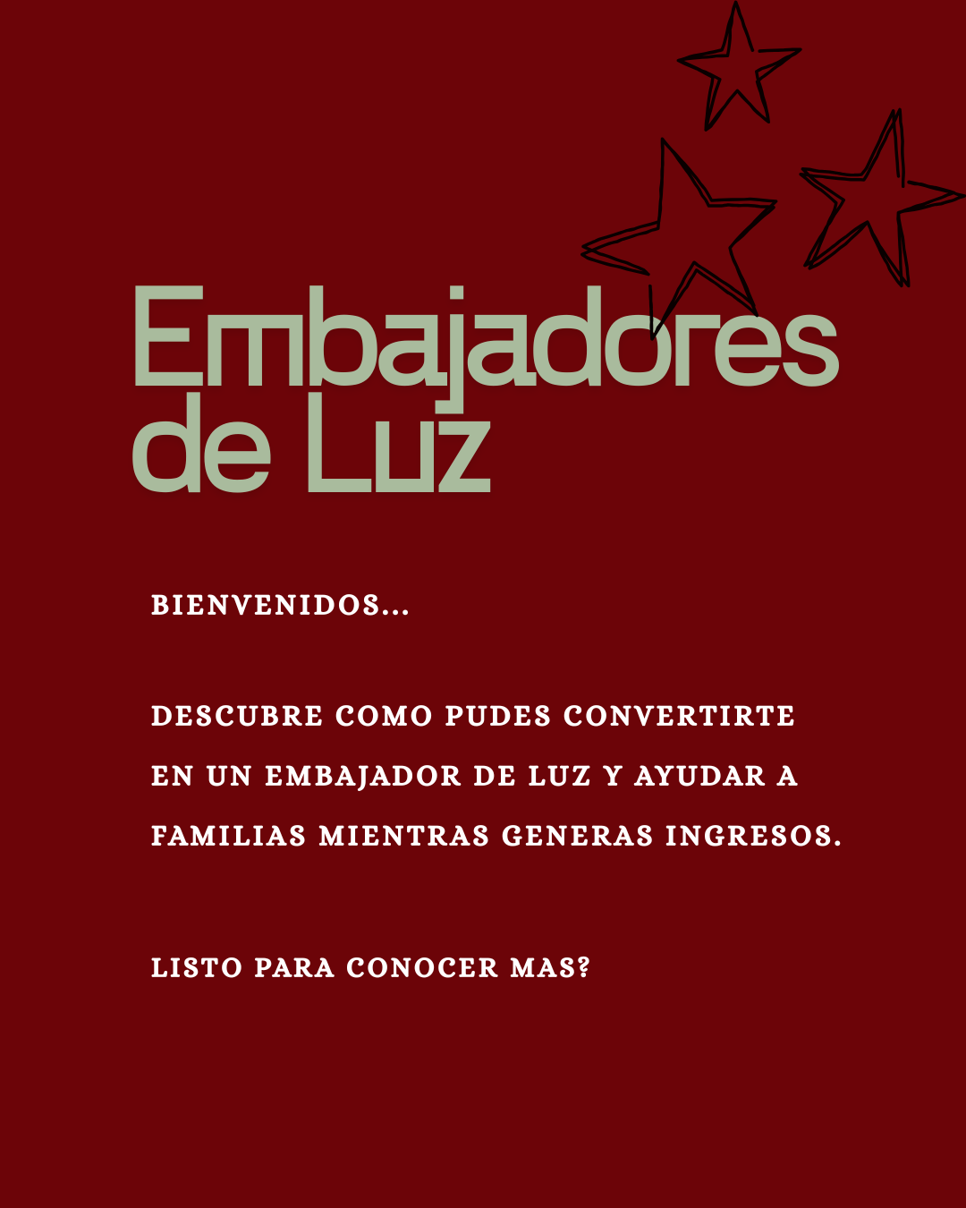 Bienvenido al Programa de Embajadores de Luz